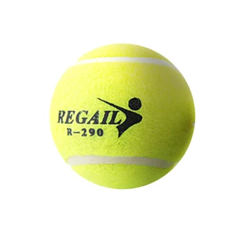 Теннисные мячи для тренировки тенниса с высоким отскоком от укуса собак 6,4 см Эластичный резиновый теннисный мяч для занятий спортом на открытом воздухе 1