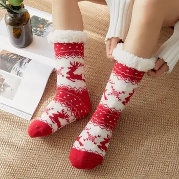 Теплые 1 пара модных декоративных пушистых женских толстых носков, дышащие тапочки, носки, привлекающие внимание для ежедневного использования