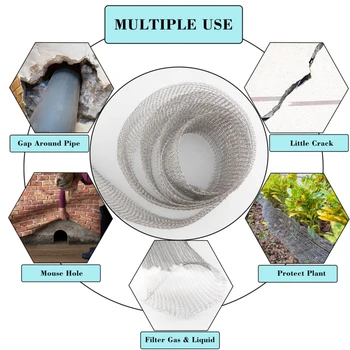 Тканый сетчатый фильтр из нержавеющей стали 304 Санитарного пищевого качества для дистилляции, фильтр для канализационных труб, защита от насекомых и мышей 1