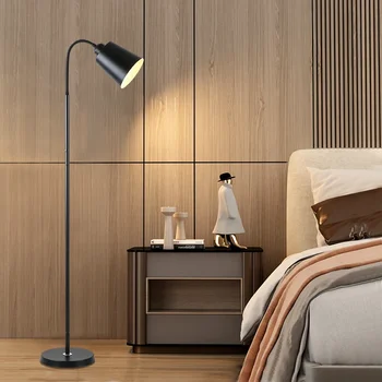 Торшер Креативная Прикроватная лампа в стиле гостиной спальни, Современный минималистичный кабинет, Светодиодная Вертикальная Настольная лампа 0