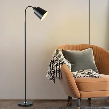 Торшер Креативная Прикроватная лампа в стиле гостиной спальни, Современный минималистичный кабинет, Светодиодная Вертикальная Настольная лампа 1