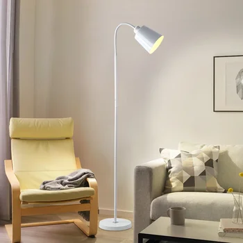 Торшер Креативная Прикроватная лампа в стиле гостиной спальни, Современный минималистичный кабинет, Светодиодная Вертикальная Настольная лампа 2
