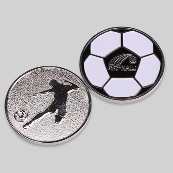 Удобное подбрасывание металлических судейских монет для футбольных матчей, практичный бросок судьи 0