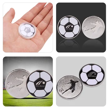 Удобное подбрасывание металлических судейских монет для футбольных матчей, практичный бросок судьи 1