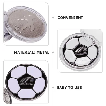 Удобное подбрасывание металлических судейских монет для футбольных матчей, практичный бросок судьи 3