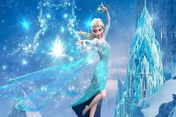 Фоны Disney Frozen, вечеринка по случаю дня рождения девочки, фотография принцессы Эльзы Анны, баннер для душа ребенка, фоны для фотосессии 4