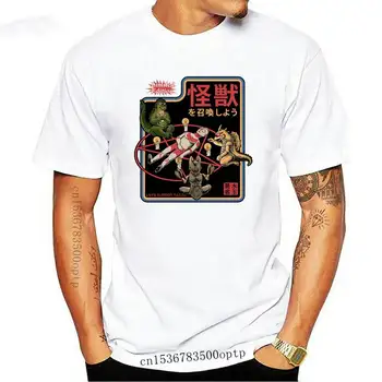 Футболка Altman Let's Summon Kaiju Scary Satan, мягкие футболки с круглым вырезом, вдохновленные графическим дизайном, футболка 