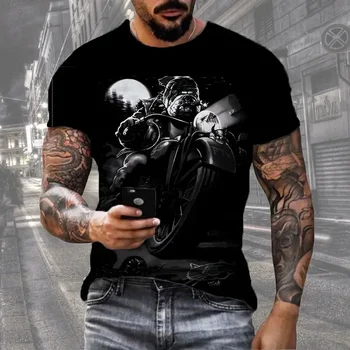 Футболка с 3D-принтом серии Hot Summer Horror Skull, Новая модная футболка в стиле хип-хоп с короткими рукавами, уличная одежда, крутые футболки 3