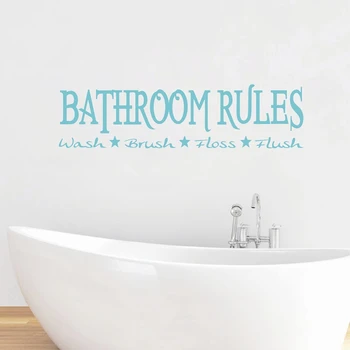 Хит продаж, современные правила ванной комнаты, наклейка на стену, настенное зеркало в ванной, декоративные наклейки, бесплатная доставка 0