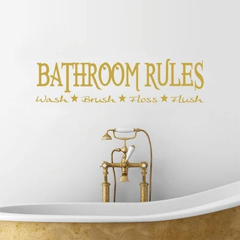 Хит продаж, современные правила ванной комнаты, наклейка на стену, настенное зеркало в ванной, декоративные наклейки, бесплатная доставка 2
