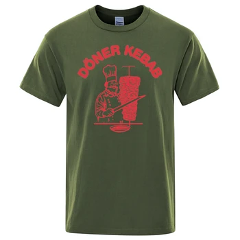Хлопчатобумажные футболки Doner Kebab _ Doner Kebab Shirt_yyt Забавный дизайн с принтом, летняя свободная крутая футболка с круглым вырезом для мужчин, футболка, мужская футболка 3