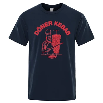 Хлопчатобумажные футболки Doner Kebab _ Doner Kebab Shirt_yyt Забавный дизайн с принтом, летняя свободная крутая футболка с круглым вырезом для мужчин, футболка, мужская футболка 5
