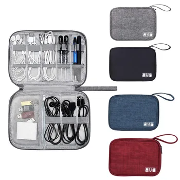 Цифровая сумка для хранения данных USB-кабель для передачи данных, органайзер, портативный Водонепроницаемый для электронных устройств, разъем для наушников, зарядное устройство для путешествий