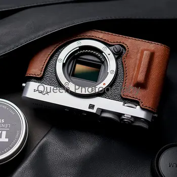Чехол для камеры, Ручка, Половина Сумки, Боди для камеры Fuji X-E4 XE4, Натуральная Кожа 카메라가방 фоторюкзак сумка Bolsos 가방 고프로 2