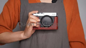 Чехол для камеры, Ручка, Половина Сумки, Боди для камеры Fuji X-E4 XE4, Натуральная Кожа 카메라가방 фоторюкзак сумка Bolsos 가방 고프로 4