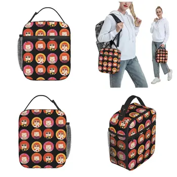 Яей Кусама, Изолированная сумка для ланча, Термальный контейнер для ланча, Большая сумка для ланча, сумка для Бенто, сумка для рабочего Пикника 3